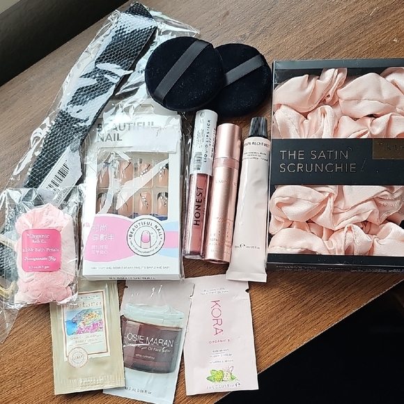 Sephora Accessories - New Kitsch Satin Scrunchies Grown Alchemist Face Mask Honest Lip Gloss Full Size